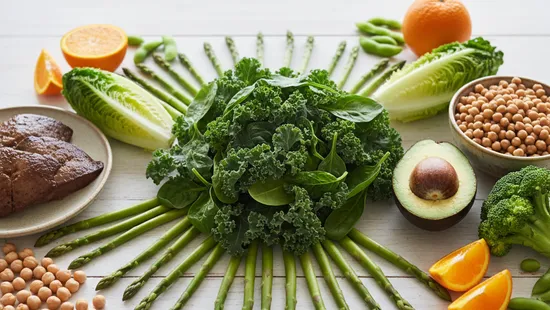 Alimentos con Ácido Fólico: Tabla USDA, Embarazo y Dosis