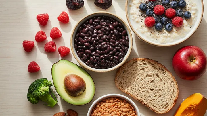 Alimentos con Fibra: Tabla USDA, Soluble vs Insoluble y Plan