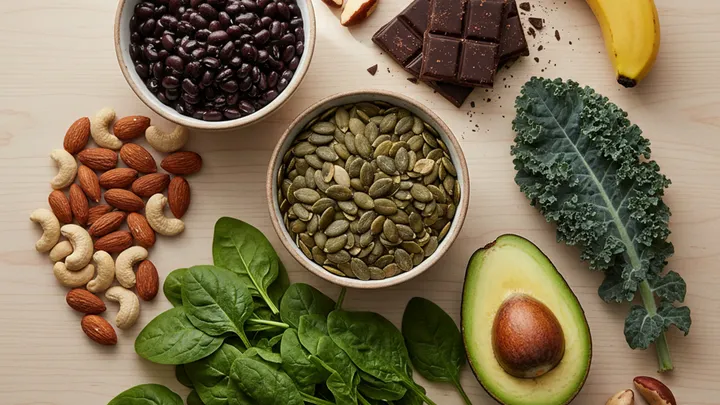 Alimentos con Magnesio: Tabla USDA, Síntomas y Plan Diario