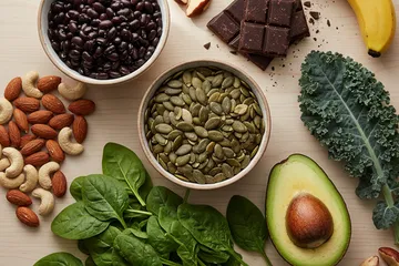 Alimentos con Magnesio: Tabla USDA, Síntomas y Plan Diario
