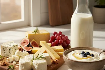 Proteína en Lacteos: Leche, Queso, Yogur y Mas