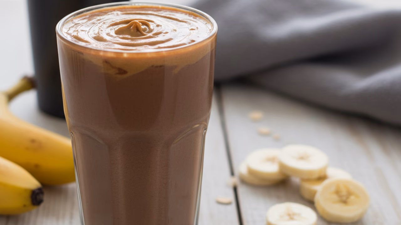 Batido de Recuperación: Banana, Avena y Mantequilla de Maní