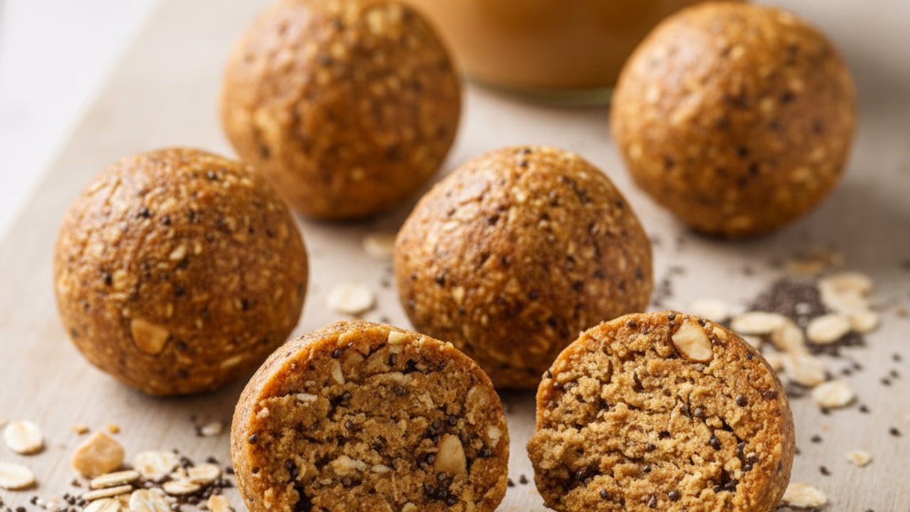 Energy Balls de Avena, Maní y Miel