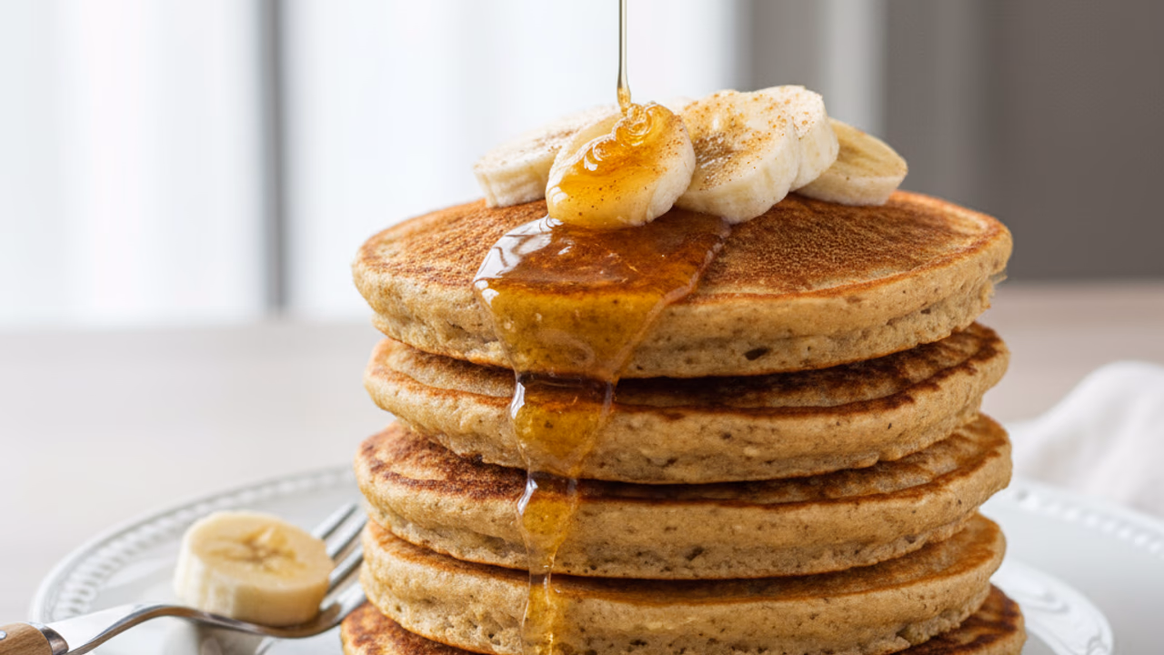 Pancakes de Avena y Banana (Sin Harina)